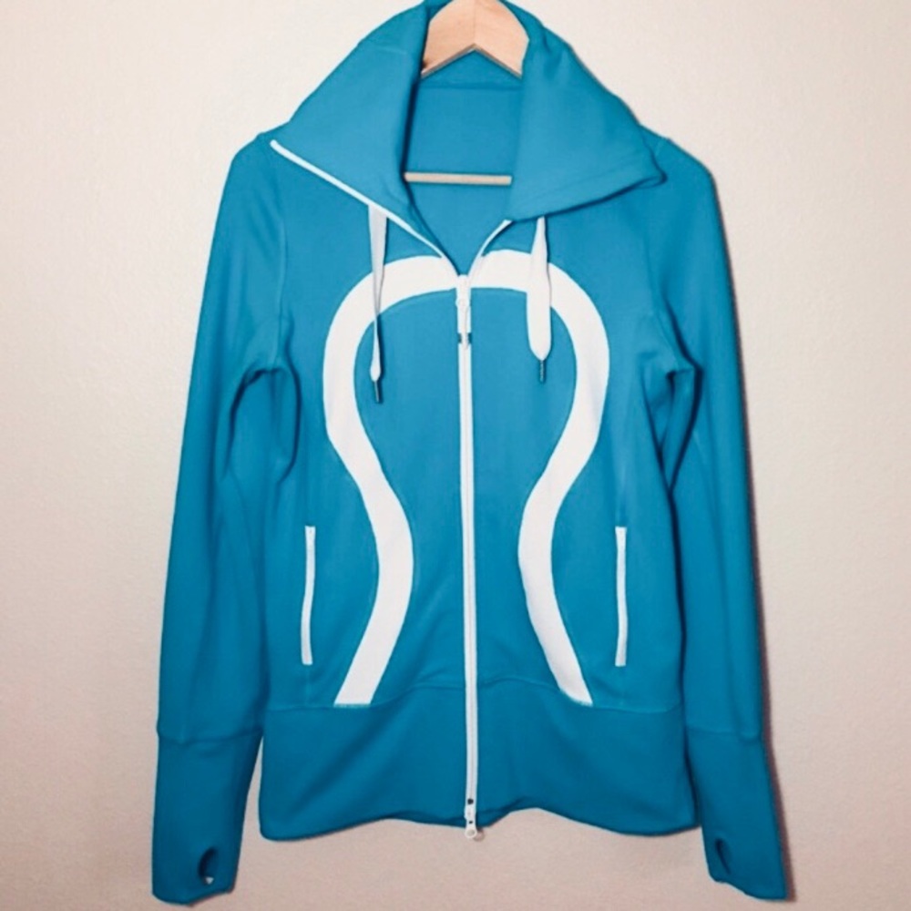 Rare LULULEMON Stride Snorkel Blue Hoodie Jacket